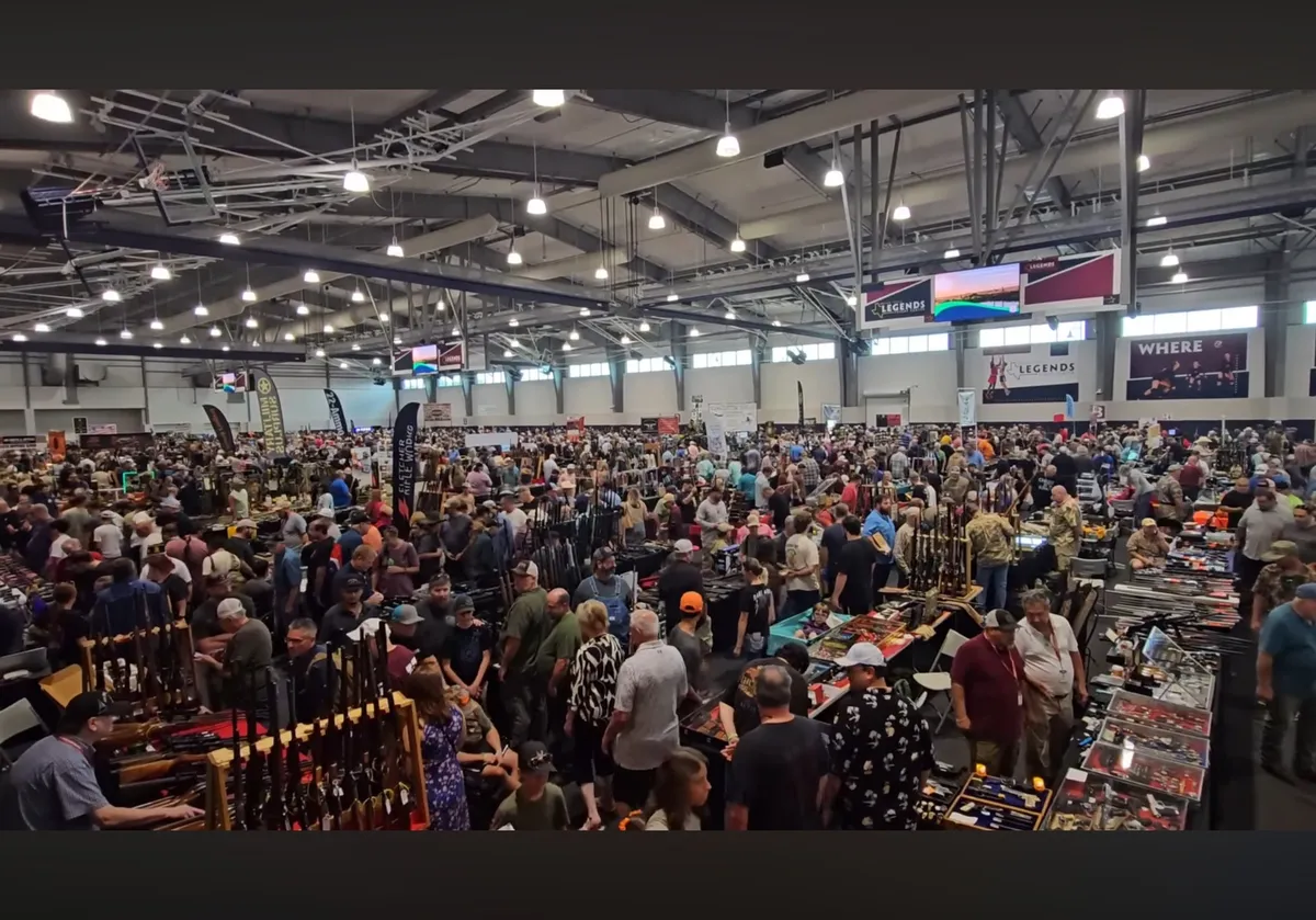 A full show floor at Legends Event Center in Bryan